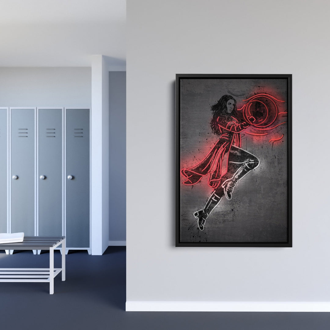 Scarlet Witch Canvas | Marvel Neon Wall Art - CanvasNeon