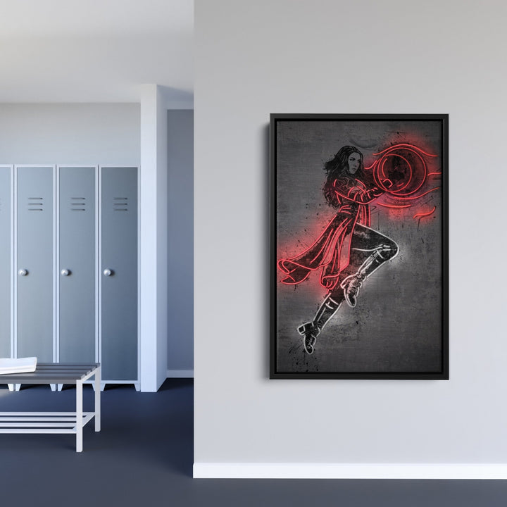 Scarlet Witch Canvas | Marvel Neon Wall Art - CanvasNeon