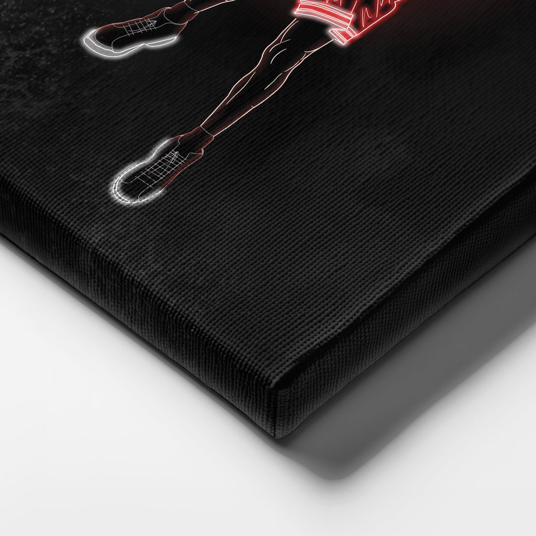 Scottie Pippen Neon Canvas Art | Bulls Wall Decor - CanvasNeon