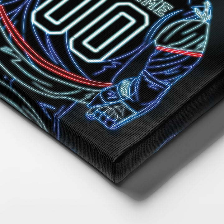 Seattle Kraken Personalized Jersey Canvas | Neon Wall Art - CanvasNeon