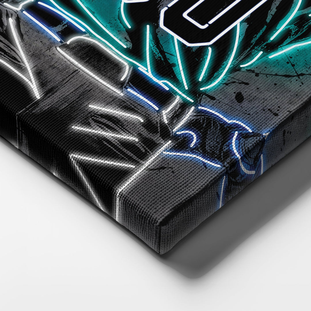 Seattle Mariners Custom Jersey Canvas | Neon Wall Art - CanvasNeon