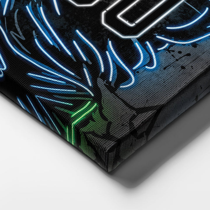 Seattle Seahawks Custom Jersey Canvas | Neon Wall Art - CanvasNeon