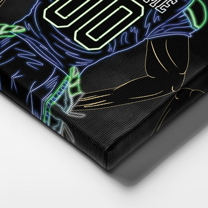 Seattle Seahawks Personalized Jersey Canvas | Neon Wall Art - CanvasNeon