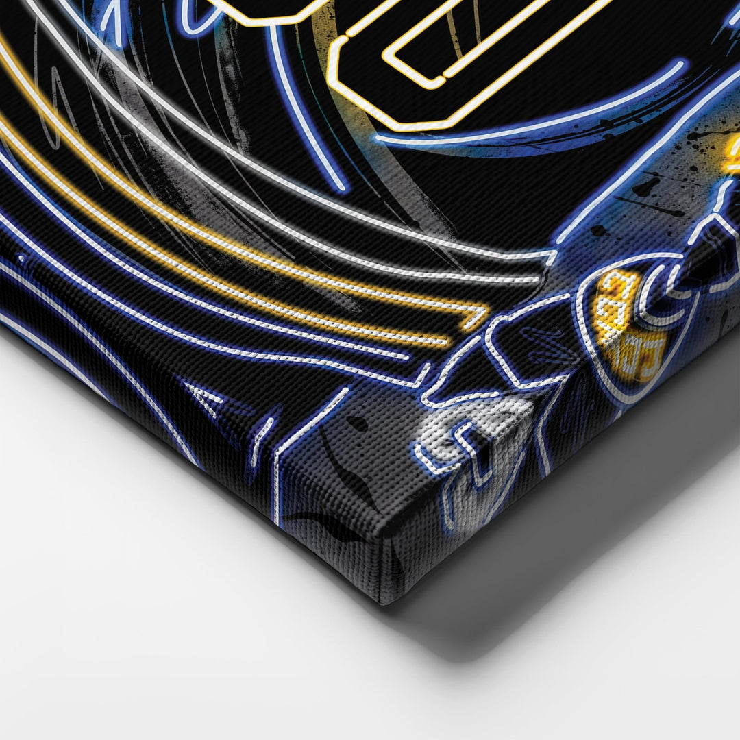 St. Louis Blues Custom Jersey Canvas | Neon Wall Art - CanvasNeon