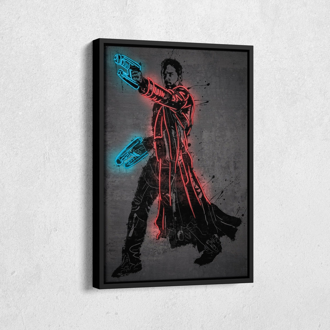 Star-Lord Canvas | Marvel Neon Wall Art - CanvasNeon