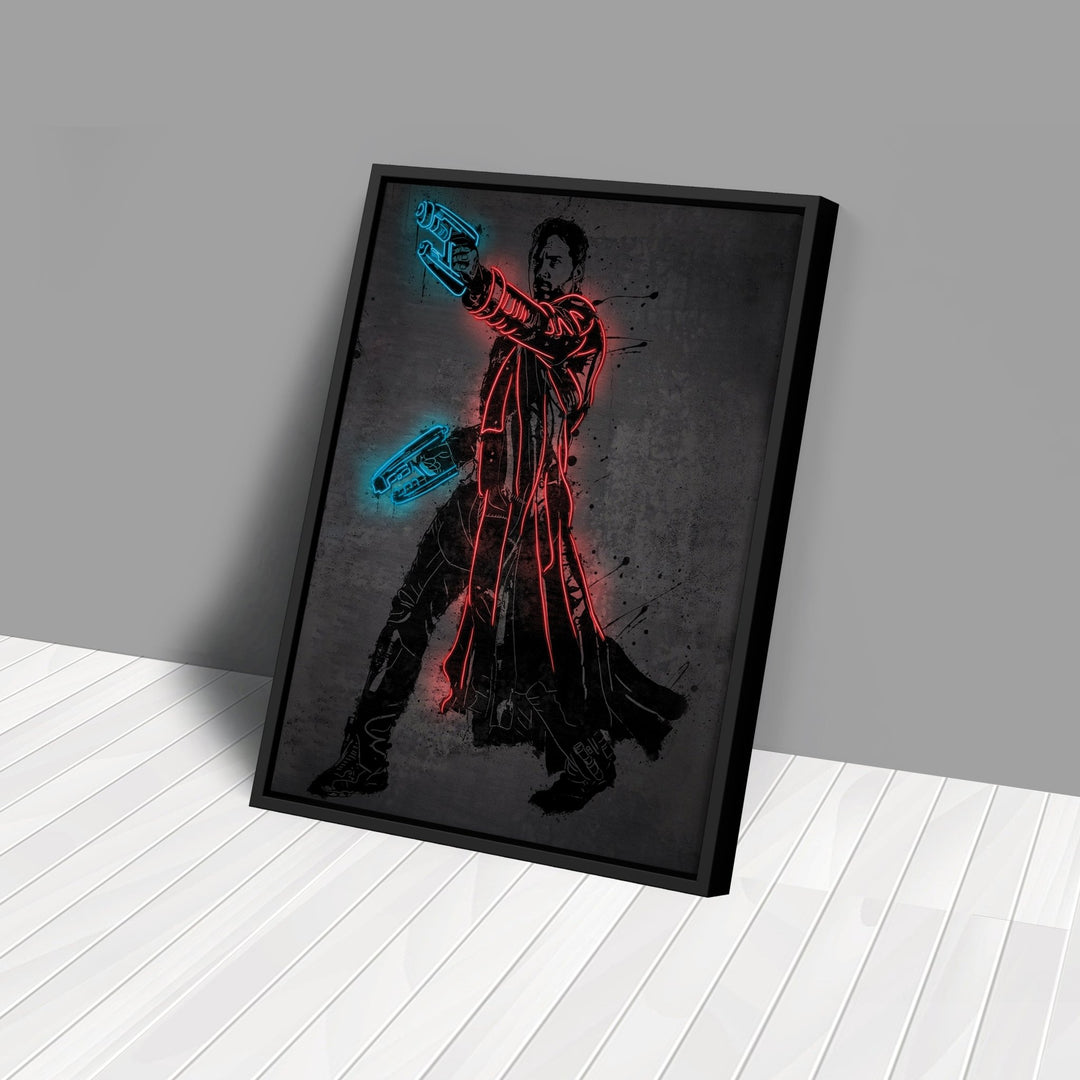 Star-Lord Canvas | Marvel Neon Wall Art - CanvasNeon