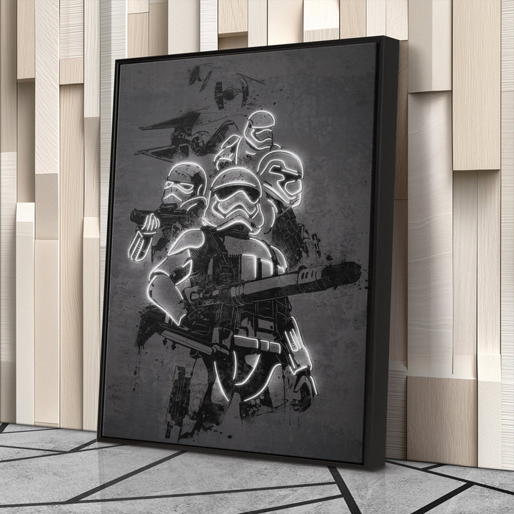 Stormtrooper Canvas | Star Wars Neon Wall Art - CanvasNeon