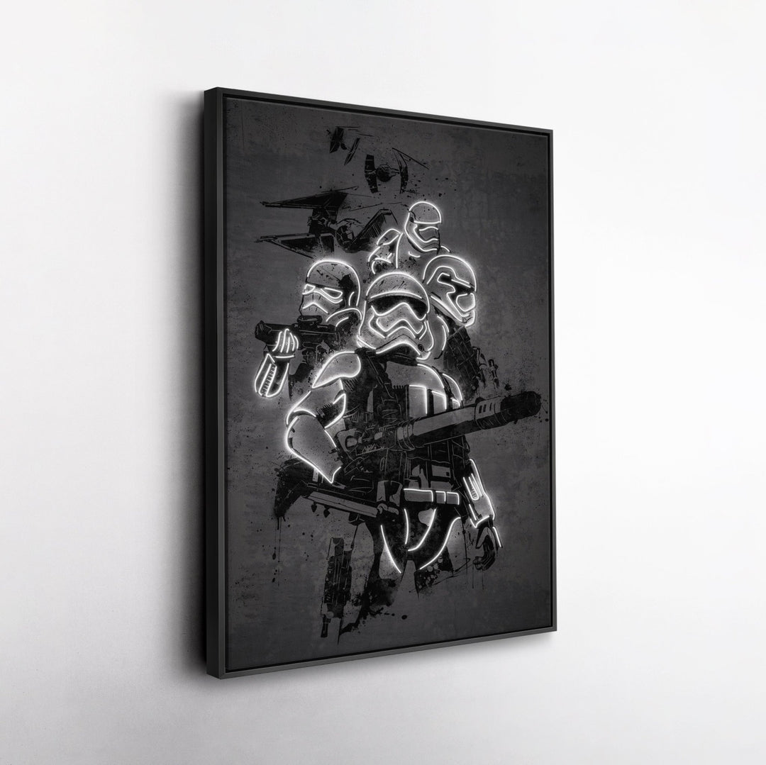 Stormtrooper Canvas | Star Wars Neon Wall Art - CanvasNeon