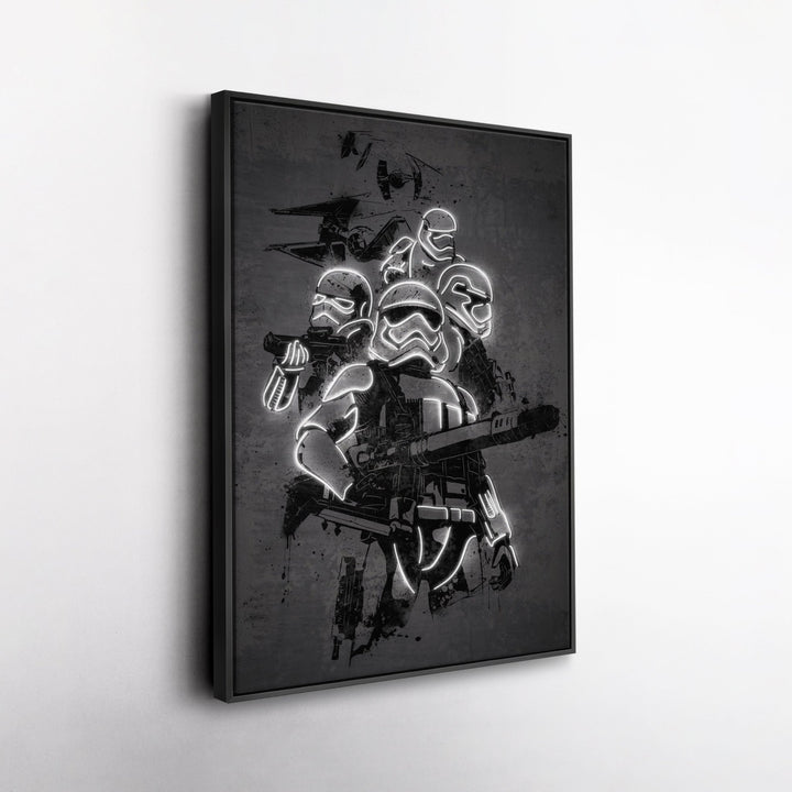 Stormtrooper Canvas | Star Wars Neon Wall Art - CanvasNeon