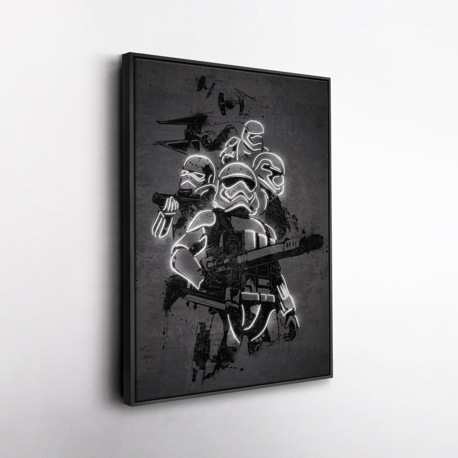 Stormtrooper Canvas | Star Wars Neon Wall Art - CanvasNeon
