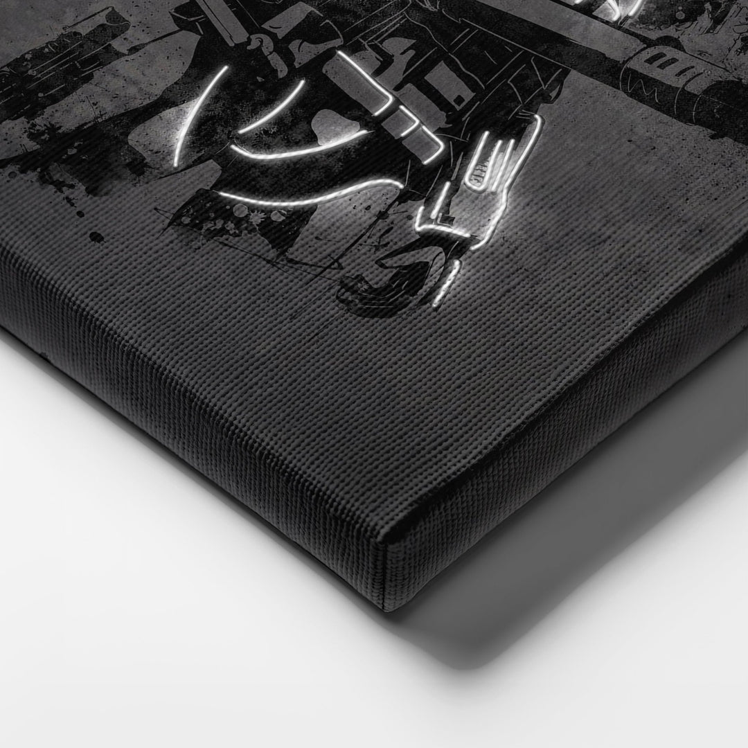 Stormtrooper Canvas | Star Wars Neon Wall Art - CanvasNeon