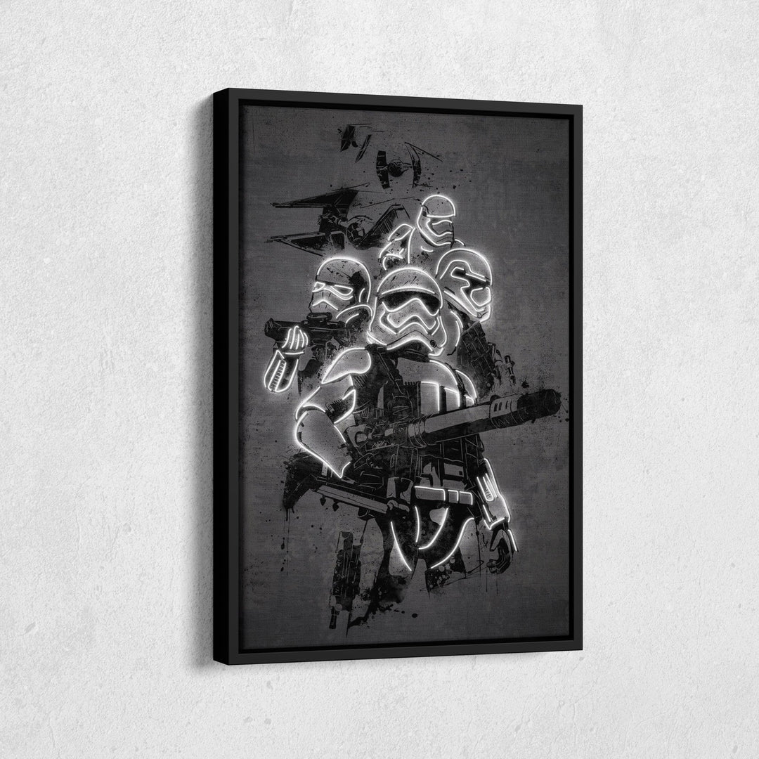 Stormtrooper Canvas | Star Wars Neon Wall Art - CanvasNeon