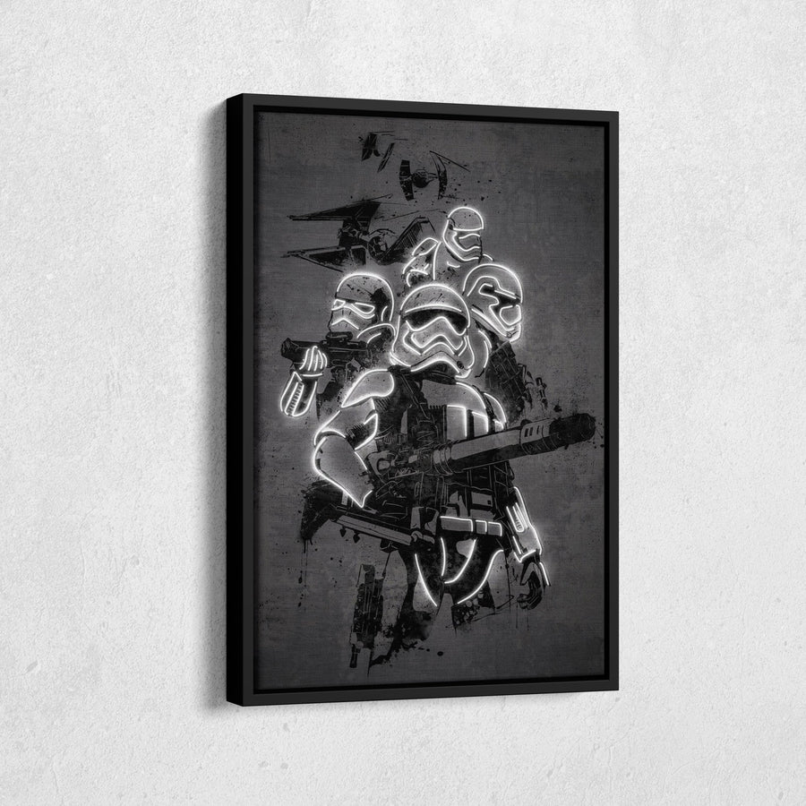 Stormtrooper Canvas | Star Wars Neon Wall Art - CanvasNeon