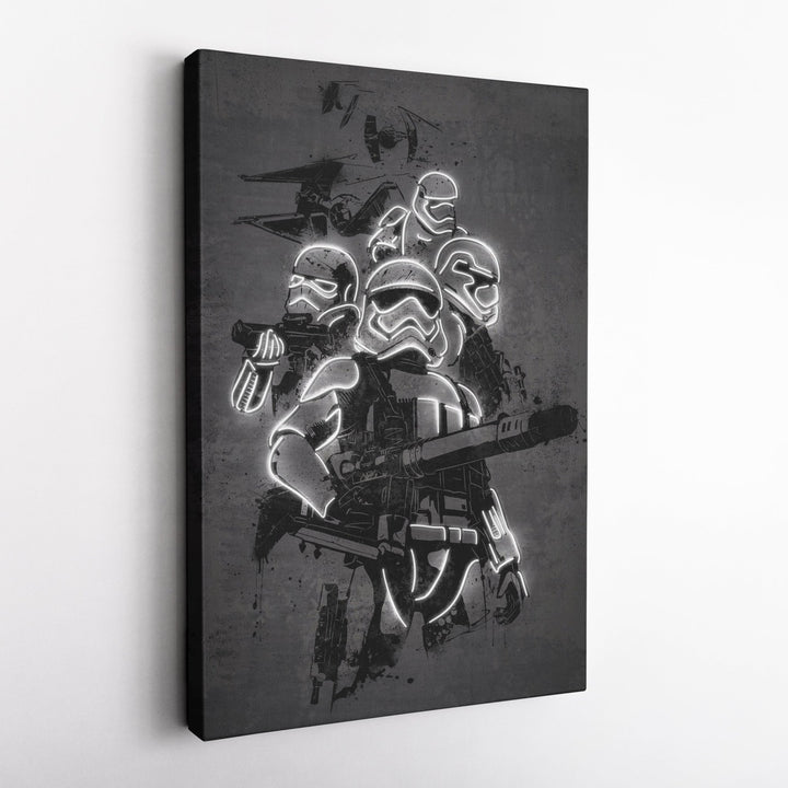 Stormtrooper Canvas | Star Wars Neon Wall Art - CanvasNeon