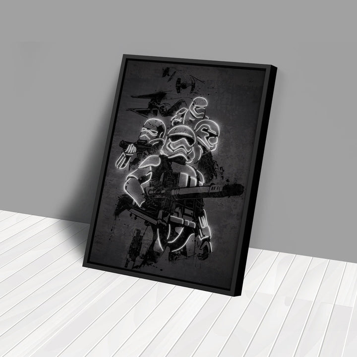 Stormtrooper Canvas | Star Wars Neon Wall Art - CanvasNeon