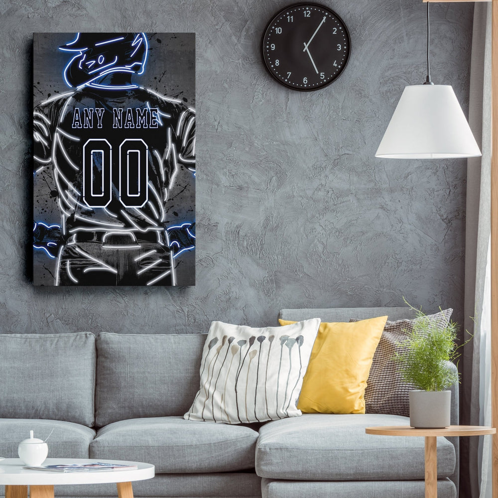 Tampa Bay Rays Custom Jersey Canvas | Neon Wall Art - CanvasNeon