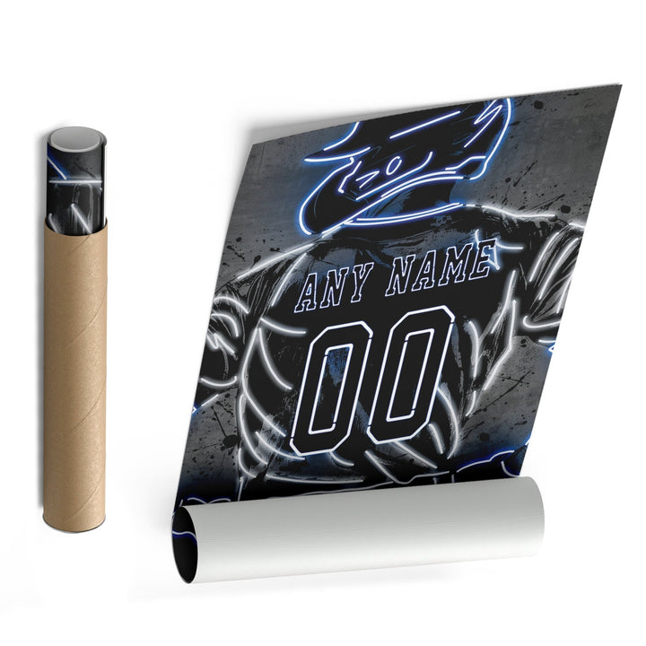 Tampa Bay Rays Custom Jersey Canvas | Neon Wall Art - CanvasNeon