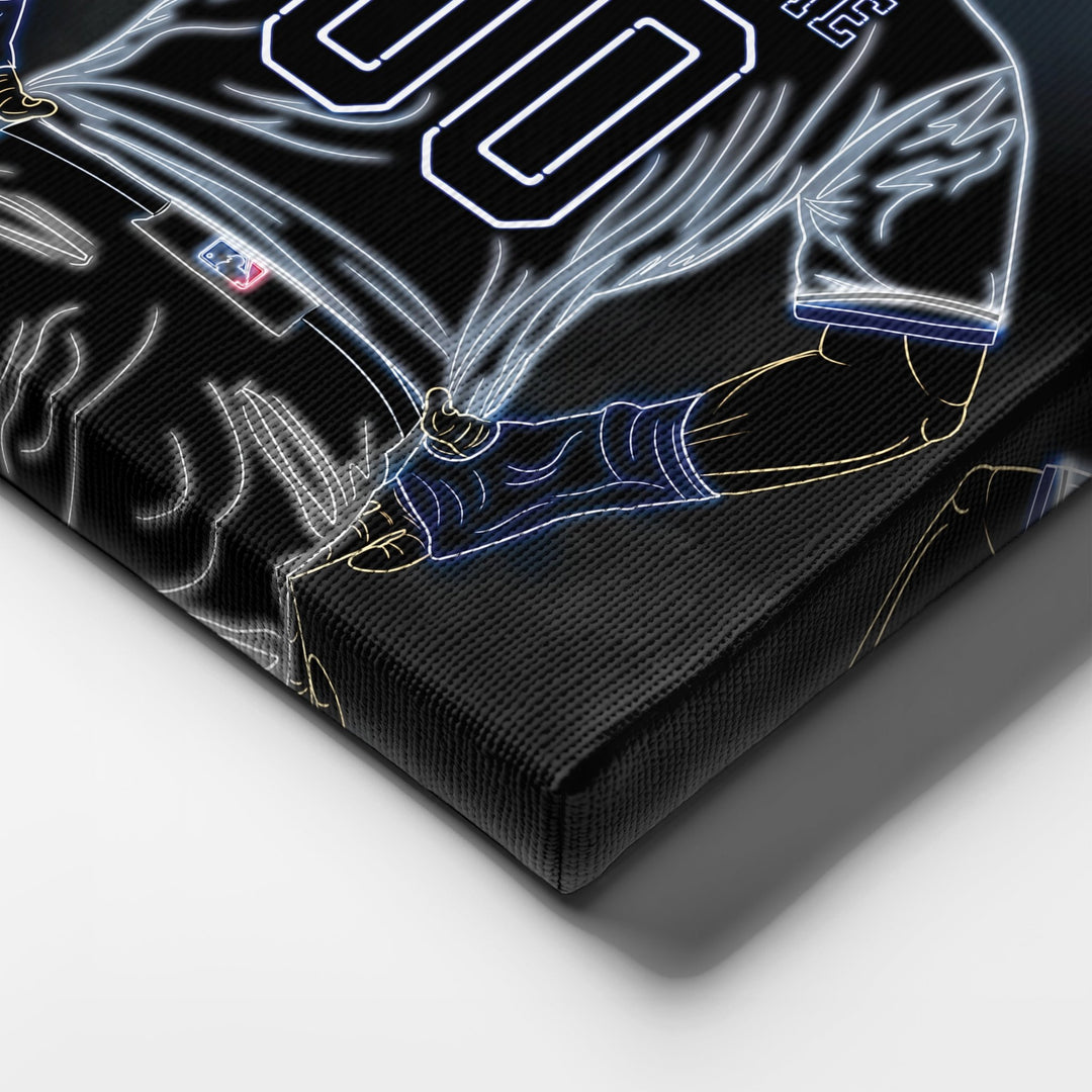 Tampa Bay Rays Personalized Jersey Canvas | Neon Wall Art - CanvasNeon