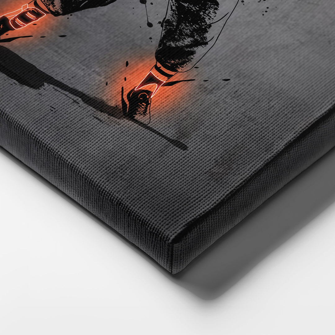 Ted Williams Neon Canvas Art | Modern Wall Decor for Red Sox Fans - CanvasNeon