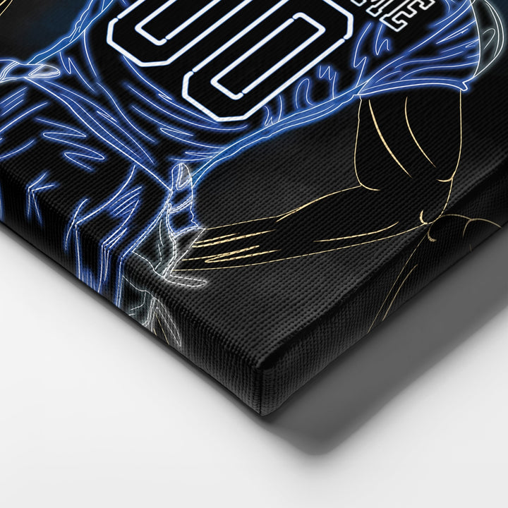 Tennessee Titans Personalized Jersey Canvas | Neon Wall Art - CanvasNeon