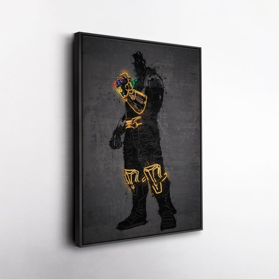 Thanos Canvas | Marvel Neon Wall Art - CanvasNeon
