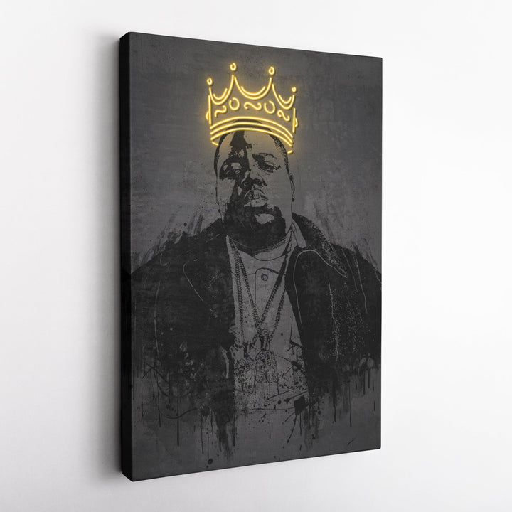 The Notorious B.I.G Neon Canvas Art | Music Wall Decor - CanvasNeon
