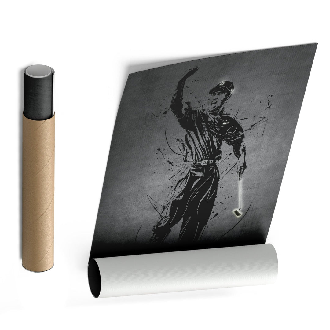 Tiger Woods Neon Canvas Art | Modern Wall Decor for Golf Fans - CanvasNeon