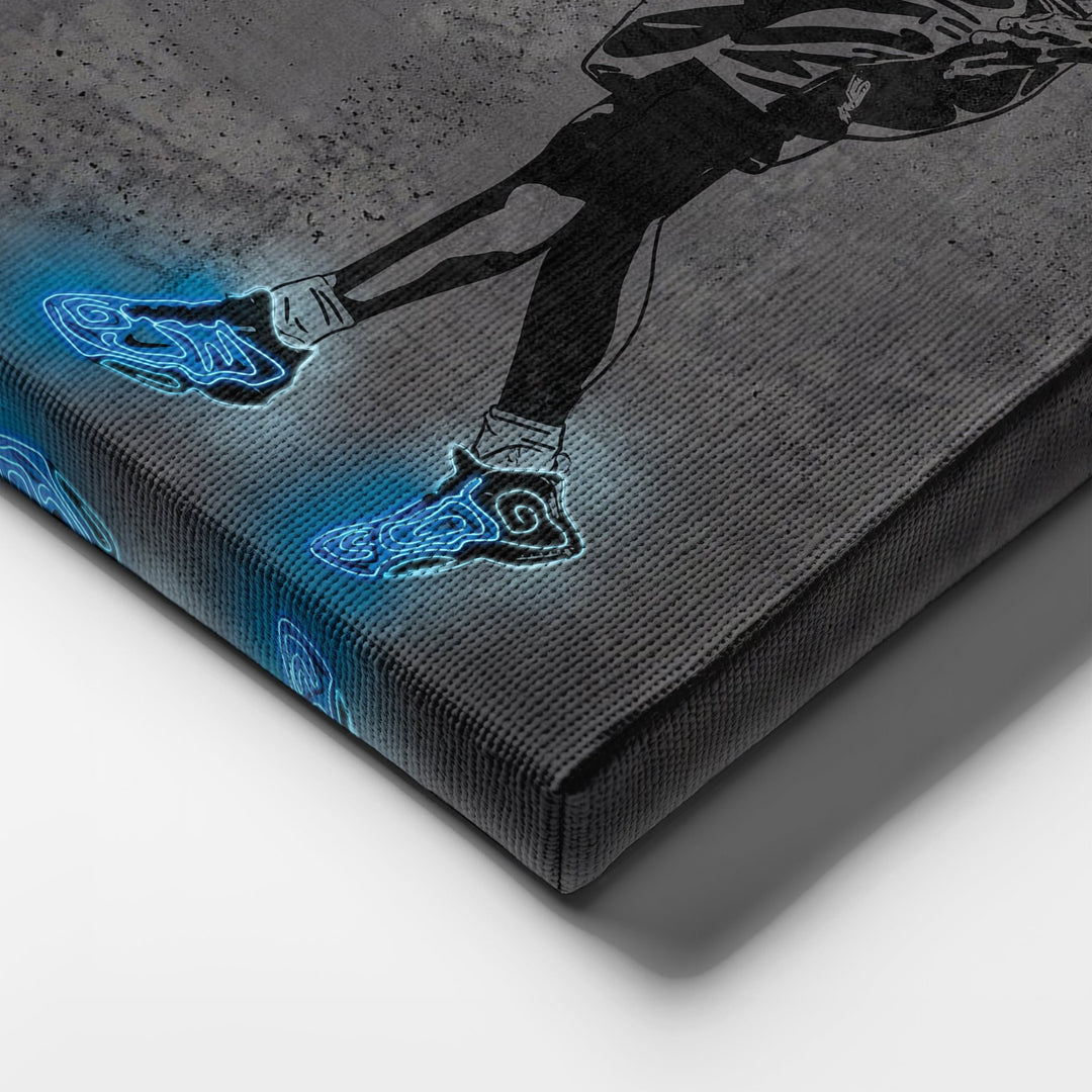 Tim Duncan Neon Canvas Art | Modern Wall Decor for Spurs Fans - CanvasNeon