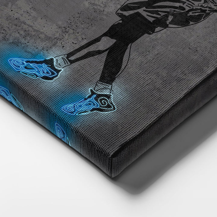 Tim Duncan Neon Canvas Art | Modern Wall Decor for Spurs Fans - CanvasNeon