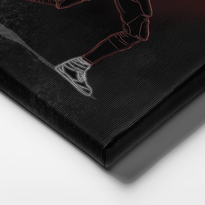 Tom Brady Neon Canvas Art | Buccaneers Wall Decor - CanvasNeon
