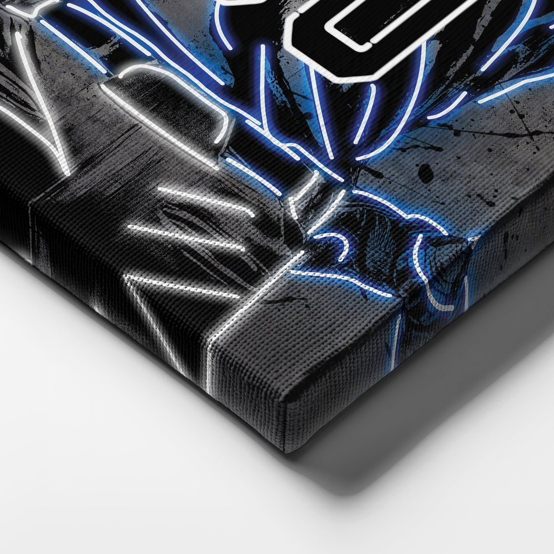 Toronto Blue Jays Custom Jersey Canvas | Neon Wall Art - CanvasNeon