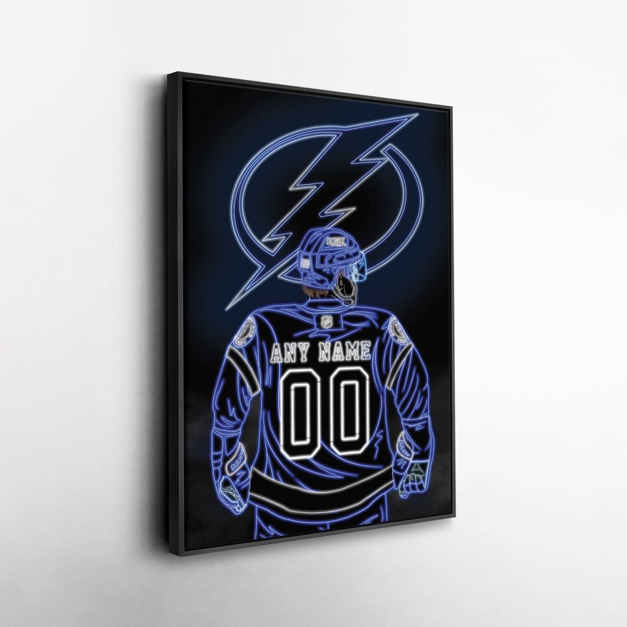 Toronto Maple Leafs Personalized Jersey Canvas | Neon Wall Art - CanvasNeon