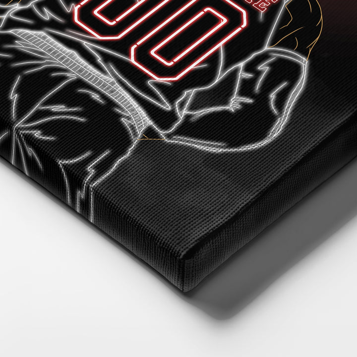 Toronto Raptors Personalized Jersey Canvas | Neon Wall Art - CanvasNeon