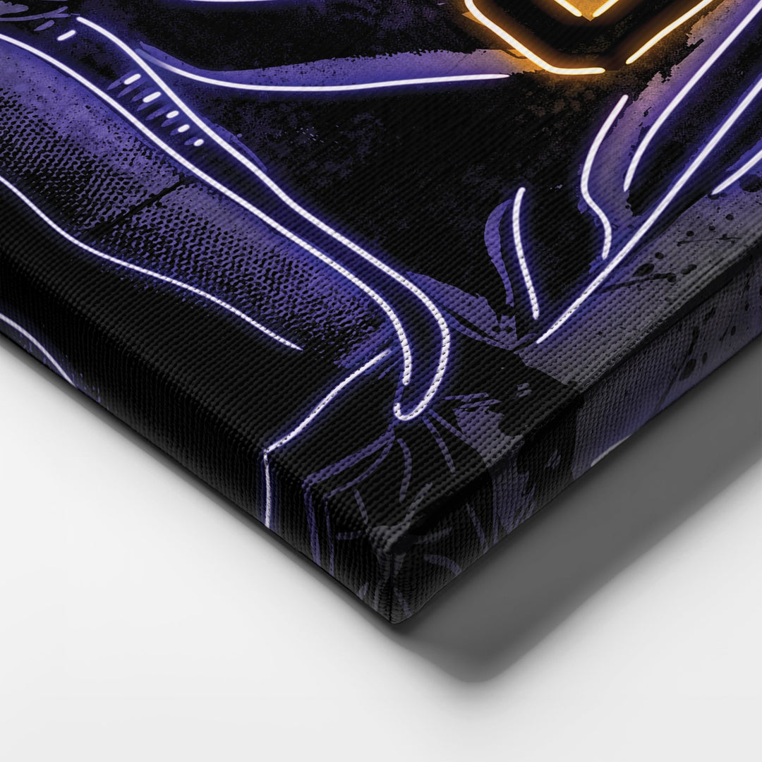 Utah Jazz Custom Jersey Canvas | Neon Wall Art - CanvasNeon