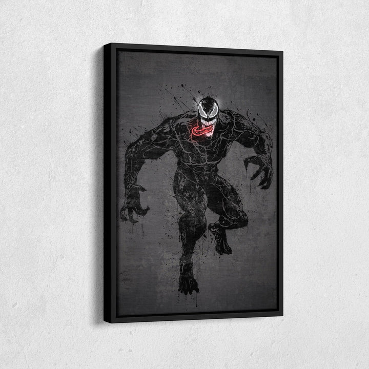 Venom Canvas | Marvel Neon Wall Art - CanvasNeon