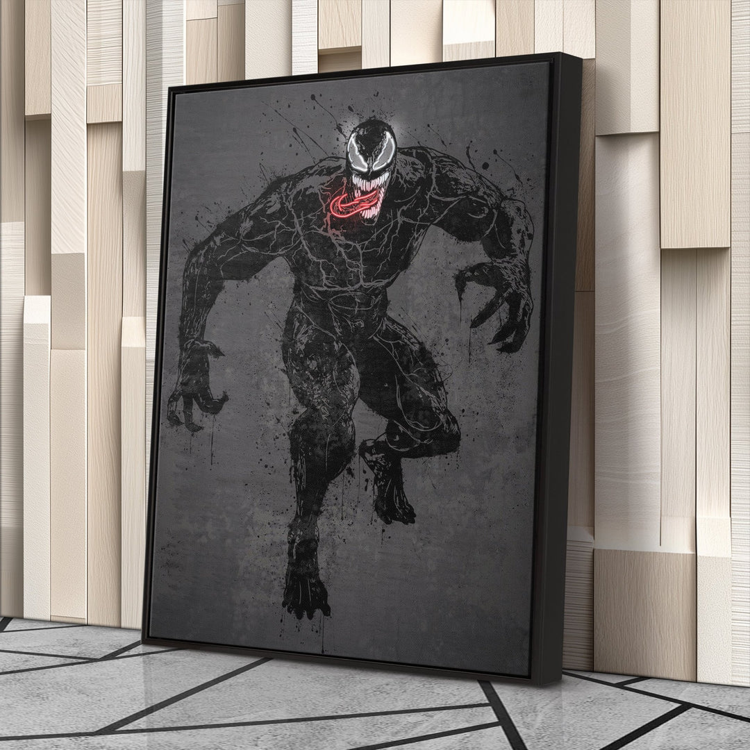 Venom Canvas | Marvel Neon Wall Art - CanvasNeon