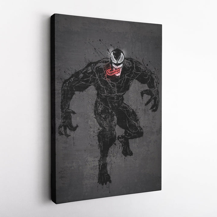 Venom Canvas | Marvel Neon Wall Art - CanvasNeon