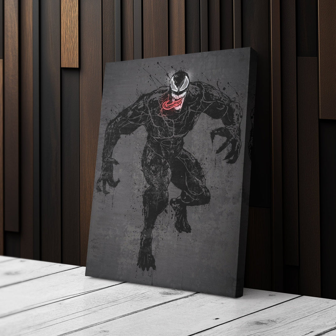 Venom Canvas | Marvel Neon Wall Art - CanvasNeon