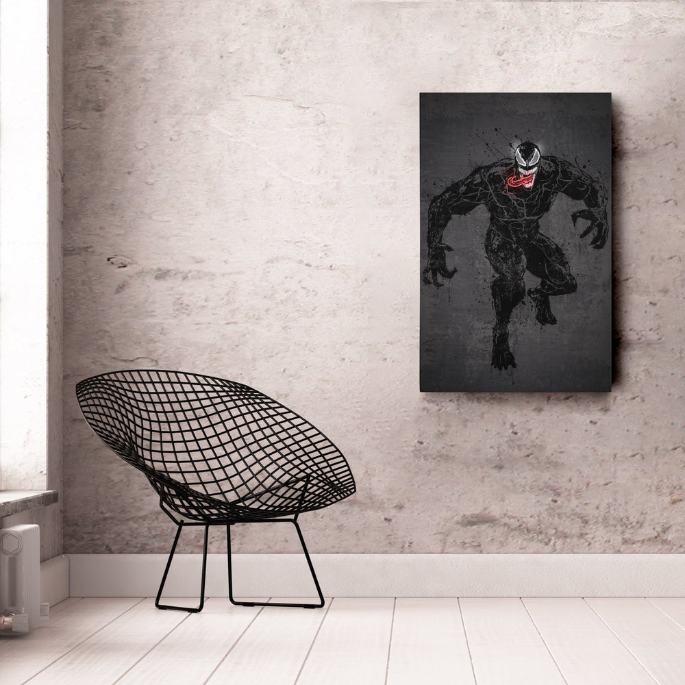 Venom Canvas | Marvel Neon Wall Art - CanvasNeon