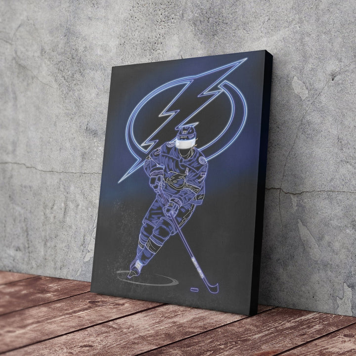 Victor Hedman Neon Canvas Art | Lightning Wall Decor - CanvasNeon