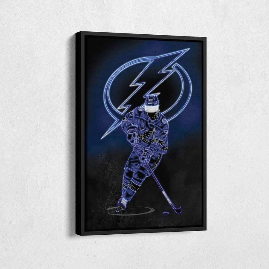 Victor Hedman Neon Canvas Art | Lightning Wall Decor - CanvasNeon