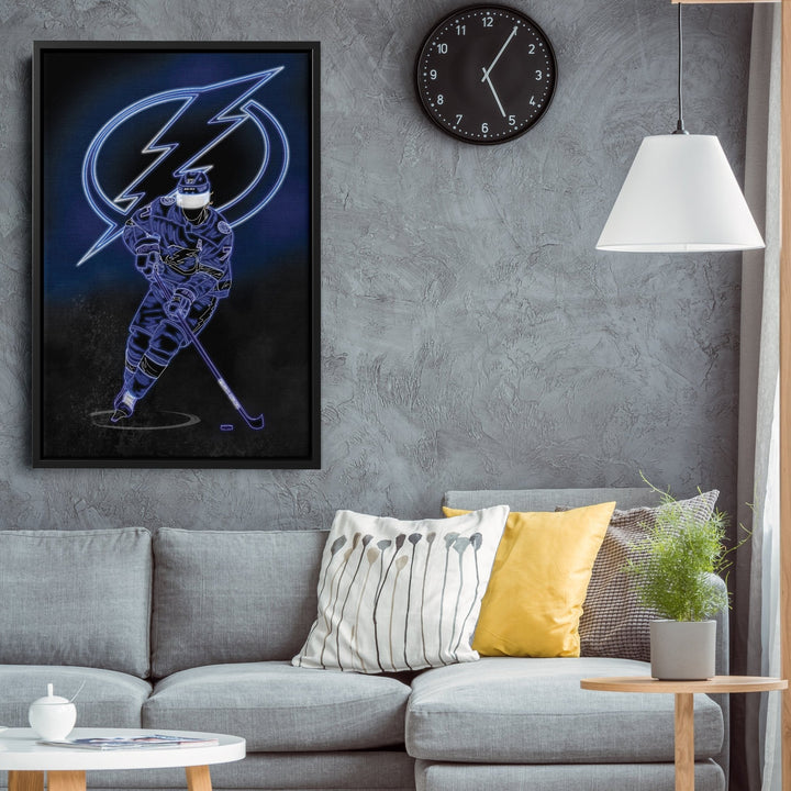 Victor Hedman Neon Canvas Art | Lightning Wall Decor - CanvasNeon