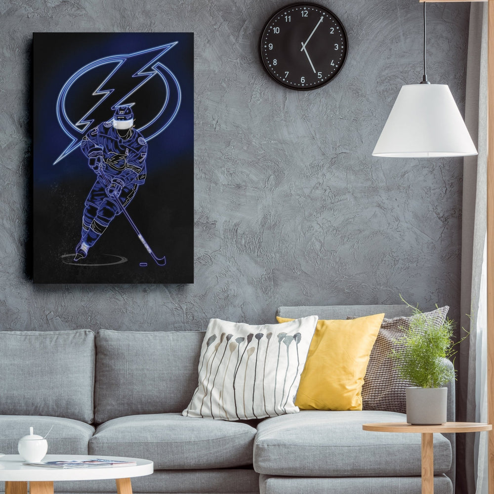 Victor Hedman Neon Canvas Art | Lightning Wall Decor - CanvasNeon