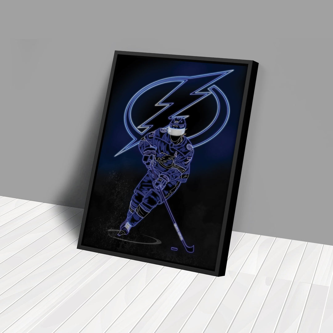 Victor Hedman Neon Canvas Art | Lightning Wall Decor - CanvasNeon