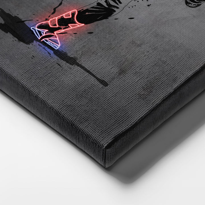 Vladimir Guerrero Jr Neon Canvas Art | Modern Wall Decor for Blue Jays Fans - CanvasNeon