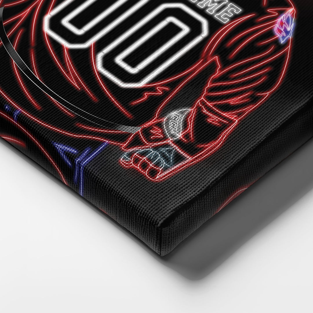 Washington Capitals Personalized Jersey Canvas | Neon Wall Art - CanvasNeon