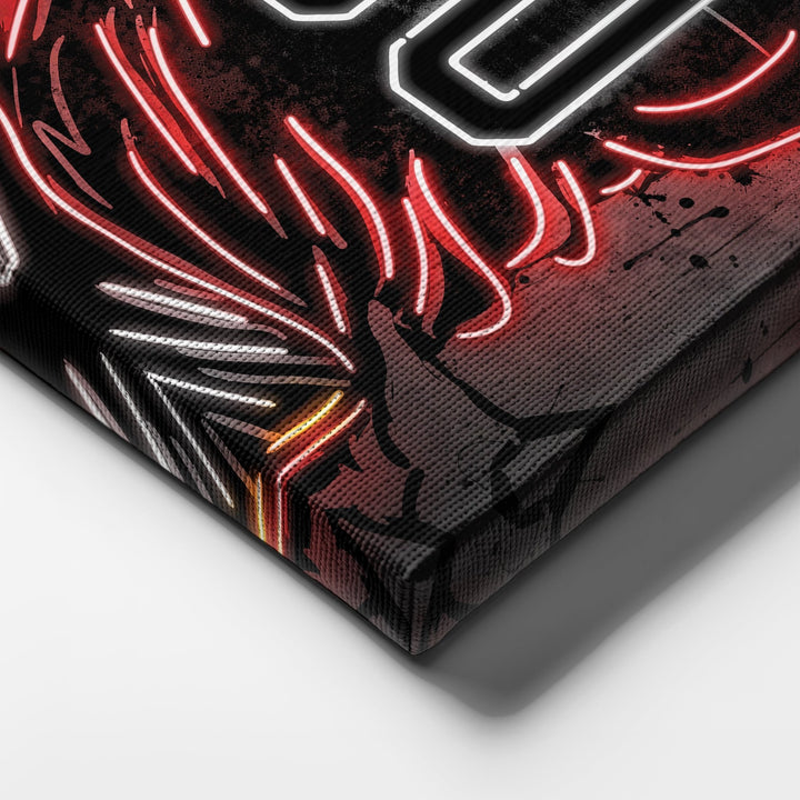 Washington Commanders Custom Jersey Canvas | Neon Wall Art - CanvasNeon