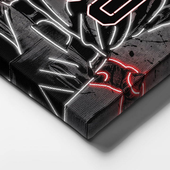 Washington Nationals Custom Jersey Canvas | Neon Wall Art - CanvasNeon