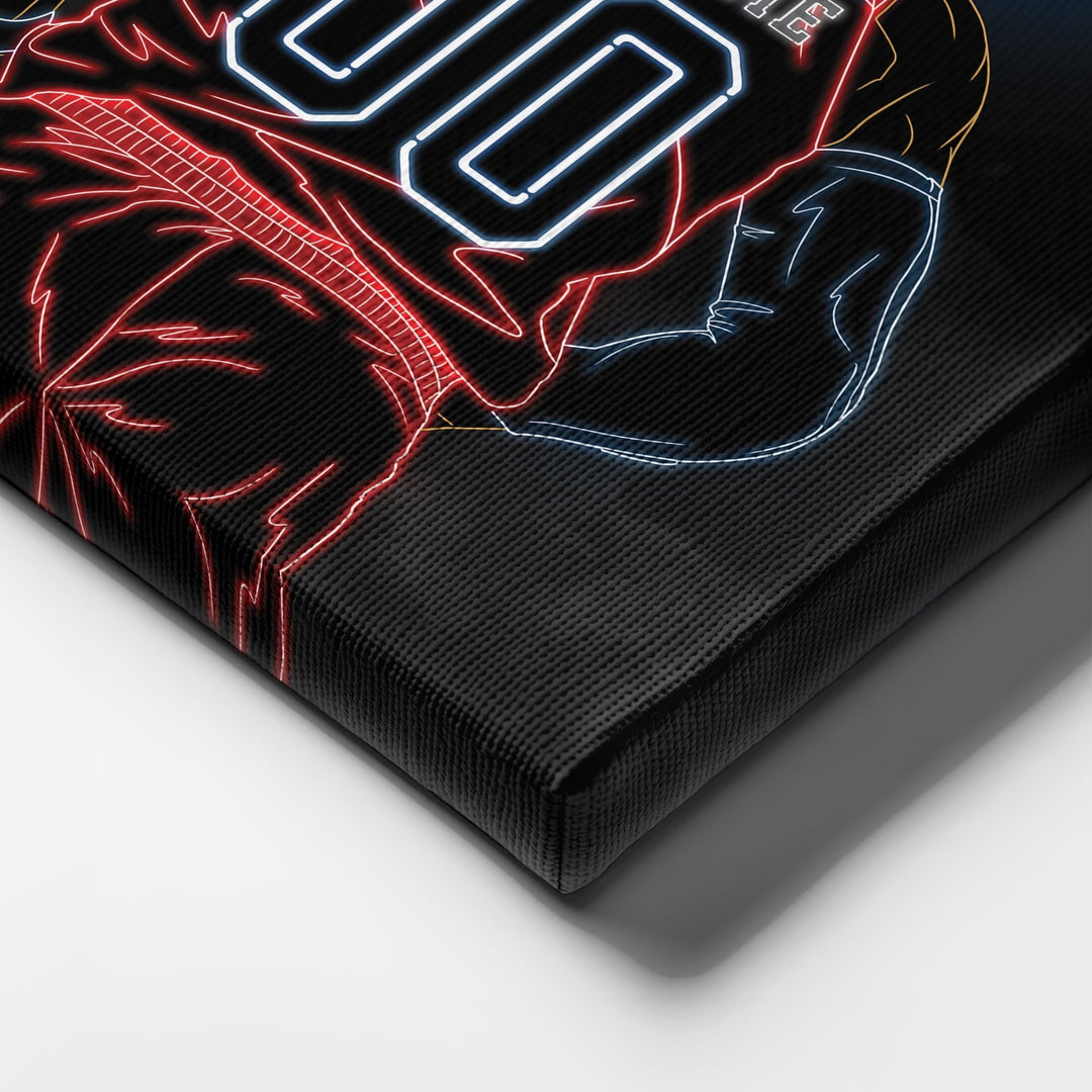 Washington Wizards Personalized Jersey Canvas | Neon Wall Art - CanvasNeon