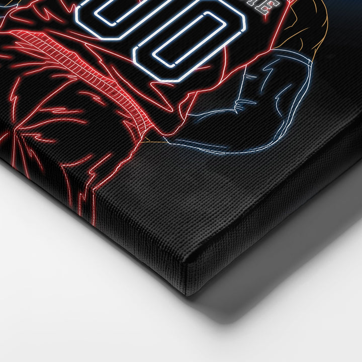 Washington Wizards Personalized Jersey Canvas | Neon Wall Art - CanvasNeon
